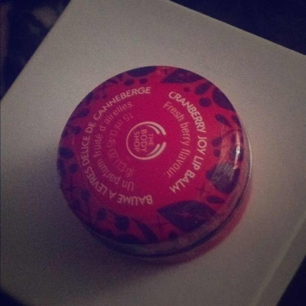 New body shop cranberry lip balm